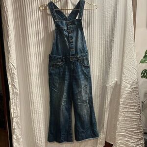 GAP denim kids overalls flare leg
